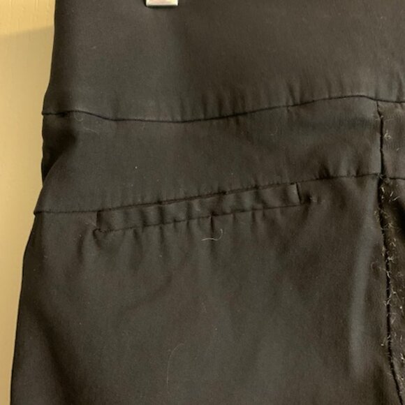 Apt 9 Black Size S Stretch Wide Waistband Straight Leg Ankle Pull on Pant - Picture 6 of 8